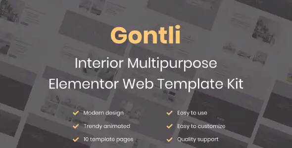Gontli – Interior Multipurpose Template Kit