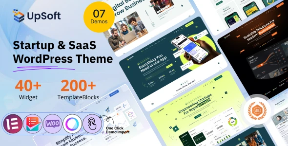 Upsoft – Startup & SaaS WordPress Theme