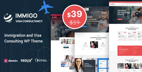 Immigo – immigration and Visa Consulting WordPress Theme